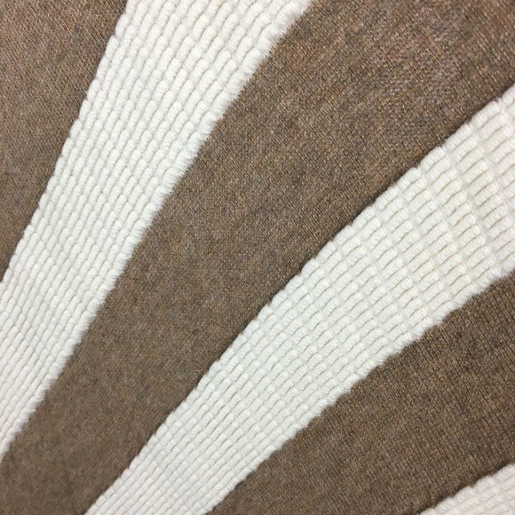 Neve Cardigan Womens Sz‎ S Brown Ivory Striped Flowy Open Sweater Cotton - Picture 6 of 10